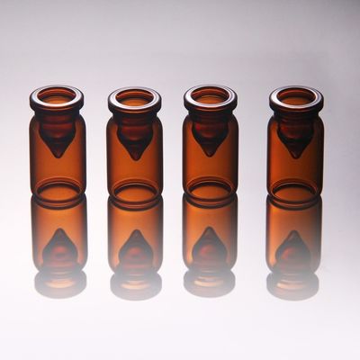 Ровные крошечные стеклянные бутылки медицины пробирок 3ml янтарные стеклянные