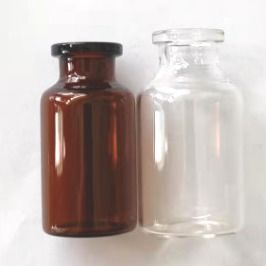 Пробирка стеклянных пробирок собрания 25ml порошка пустая стеклянная с резиновым затвором