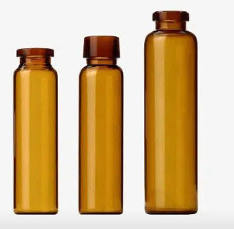 Круглые натроизвестковые стеклянные пробирки 10ml впрыски стеклянные ясные и янтарные